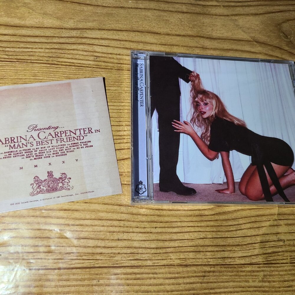 Sabrina Carpenter "Man's Best Friend CD with signed insert (NEW) - Picture 2 of 3